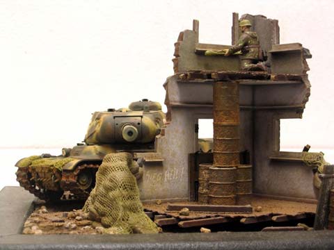 Diorama Tanque Sovietico JSII - Escala 1/35.  